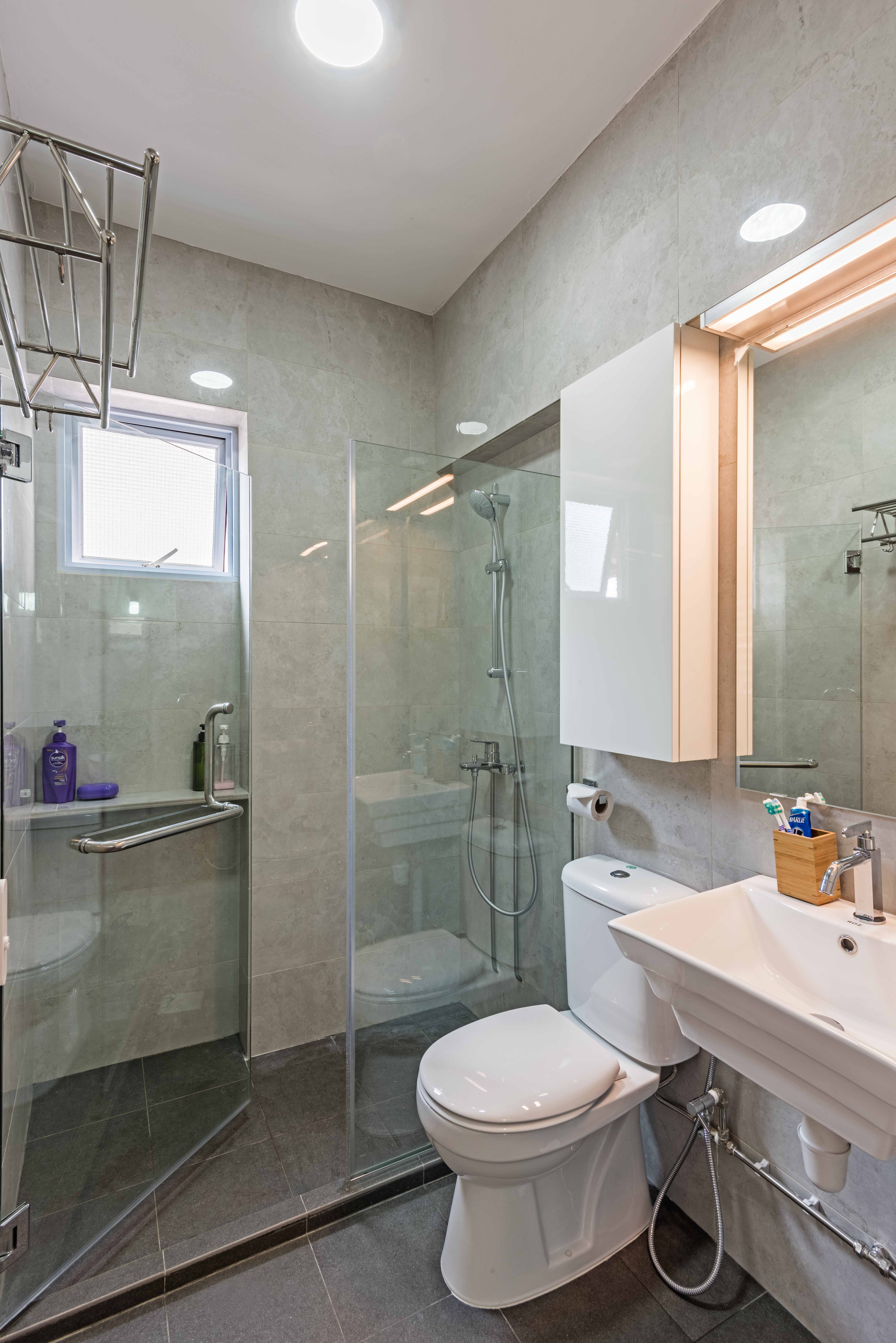 Minimalist Design - Bathroom - HDB 4 Room - Design by DB Studio Pte Ltd