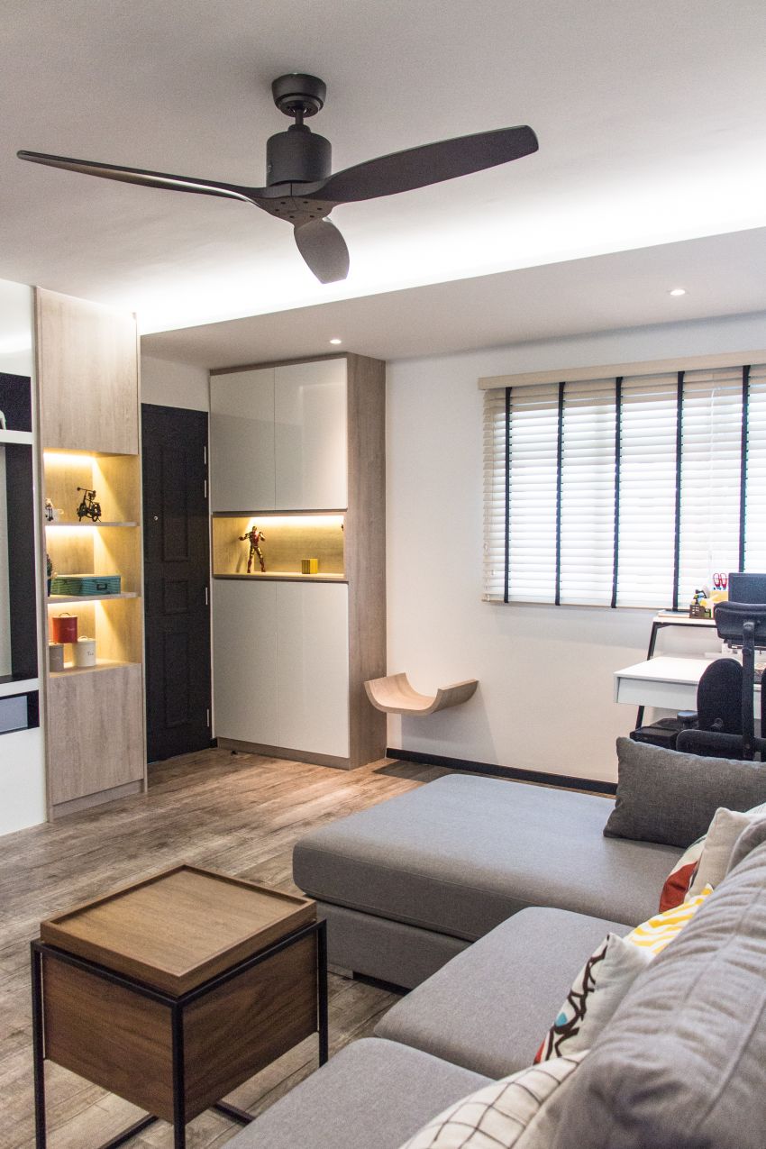 Contemporary, Scandinavian Design - Living Room - HDB 4 Room - Design by DB Studio Pte Ltd