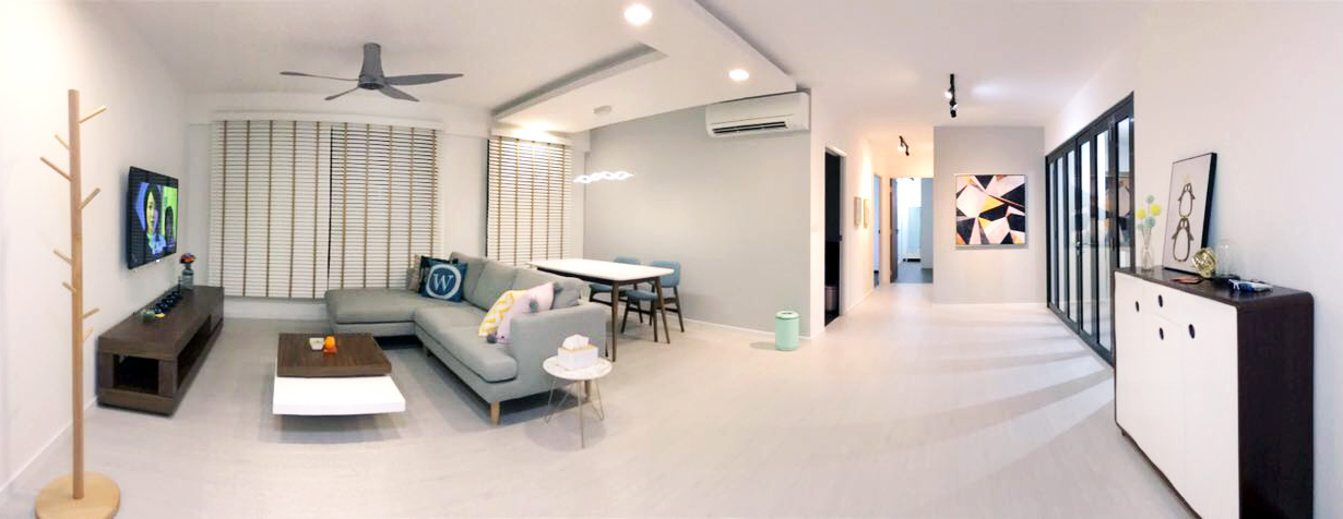 Scandinavian Design - Living Room - HDB 5 Room - Design by DB Studio Pte Ltd