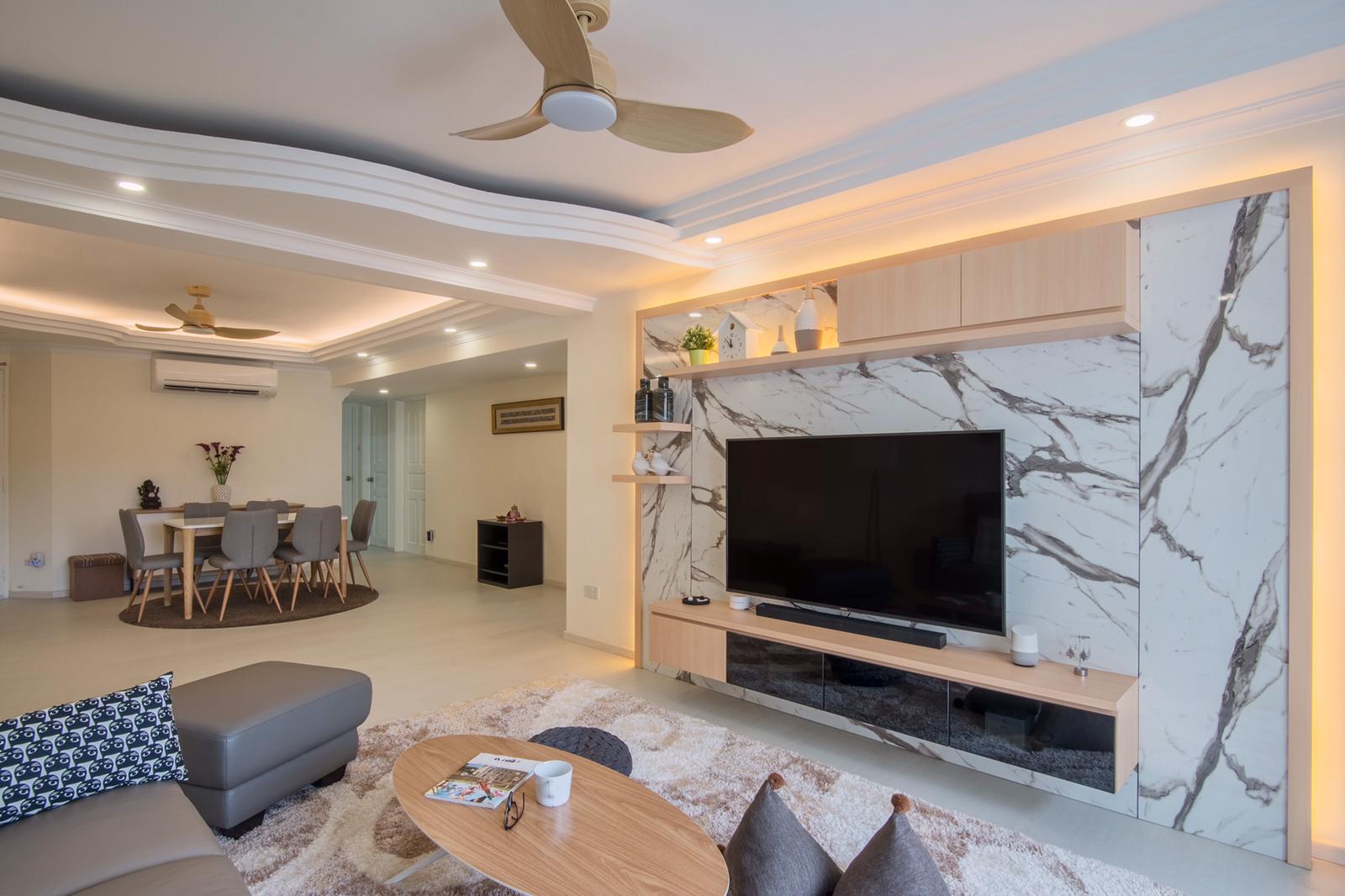 Contemporary Design - Living Room - Condominium - Design by DB Studio Pte Ltd