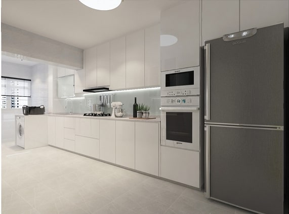 Minimalist Design - Kitchen - HDB 5 Room - Design by D'Brain Studio