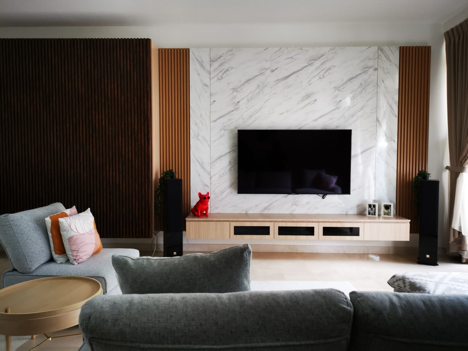Contemporary, Modern Design - Living Room - Landed House - Design by D'Brain Studio