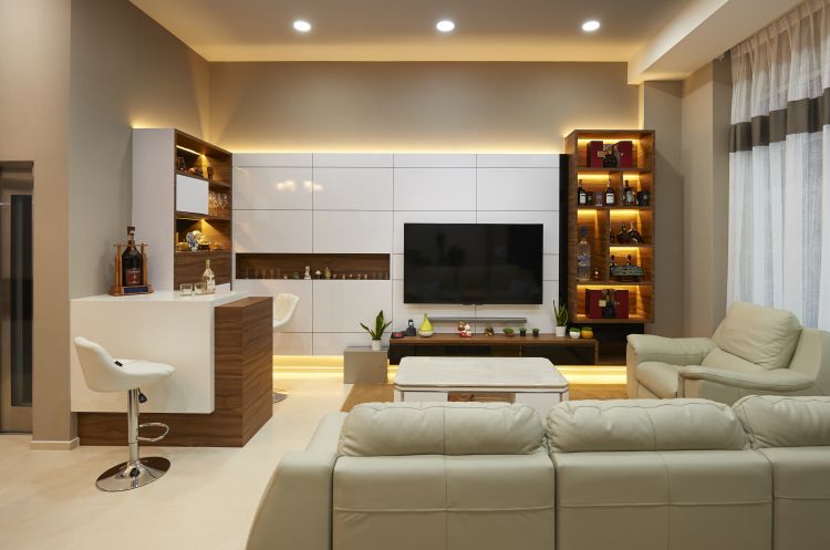 Contemporary, Modern Design - Living Room - Landed House - Design by DC Vision Design Pte Ltd