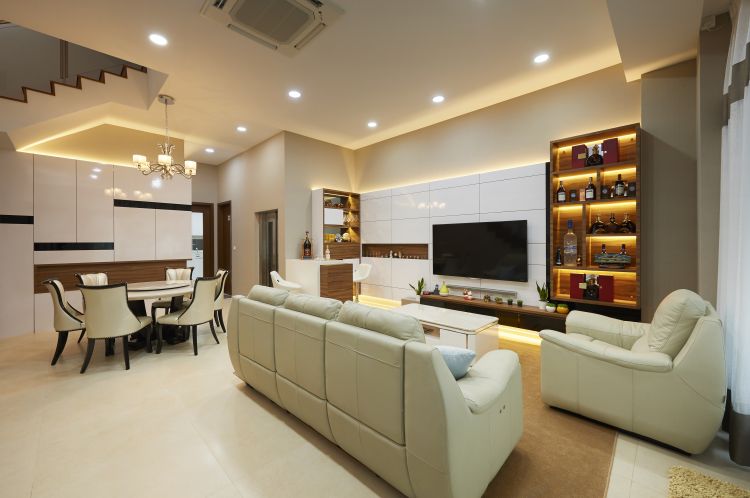 Contemporary, Modern Design - Living Room - Landed House - Design by DC Vision Design Pte Ltd