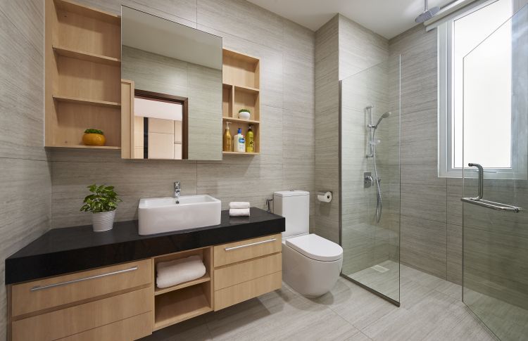 Contemporary, Modern Design - Bathroom - Landed House - Design by DC Vision Design Pte Ltd