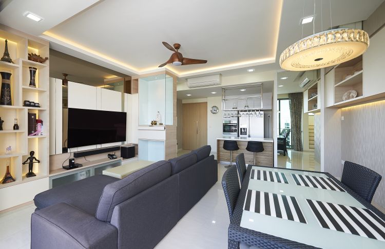 Contemporary, Modern Design - Living Room - Condominium - Design by DC Vision Design Pte Ltd