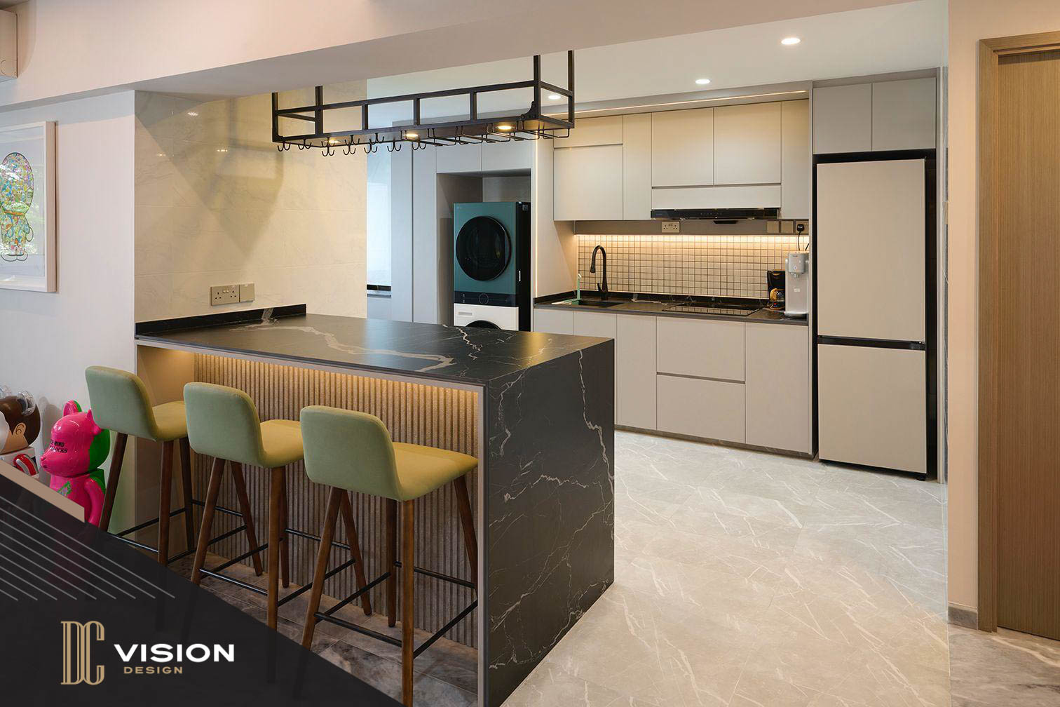 Modern Design - Kitchen - HDB 3 Room - Design by DC Vision Design Pte Ltd