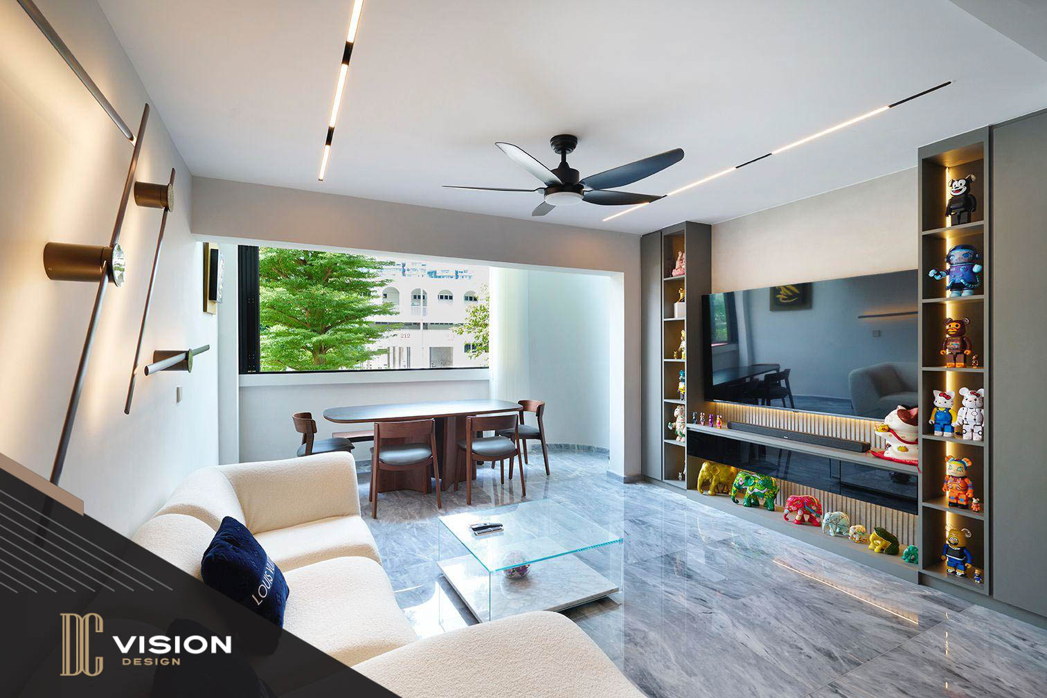 Modern Design - Living Room - HDB 3 Room - Design by DC Vision Design Pte Ltd