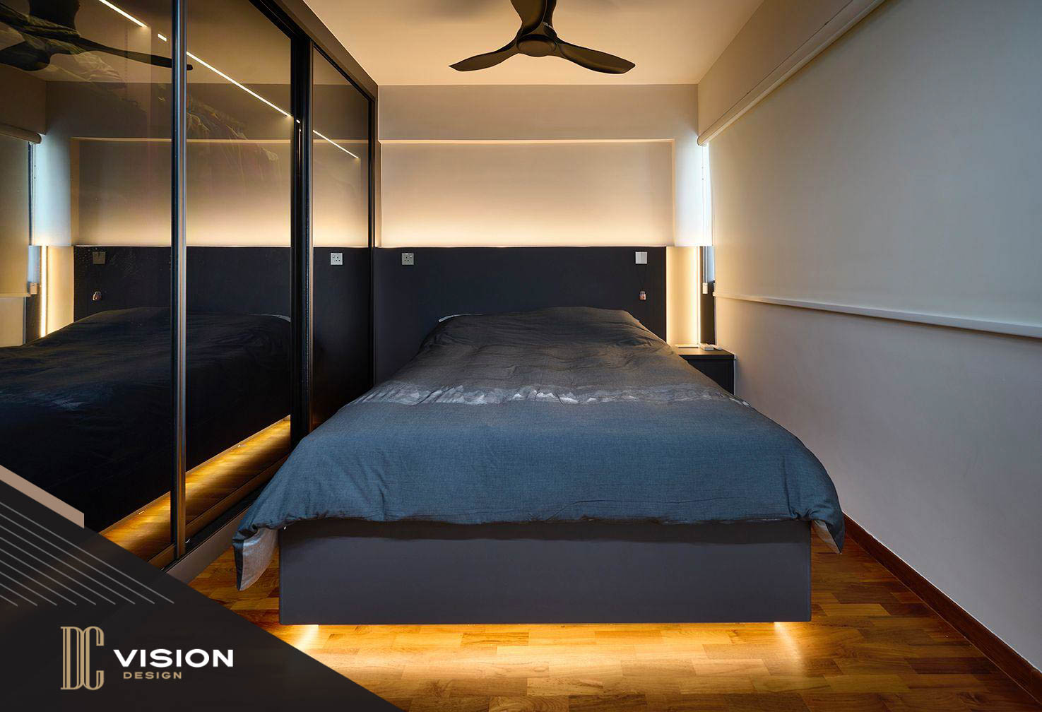 Modern Design - Bedroom - HDB 3 Room - Design by DC Vision Design Pte Ltd