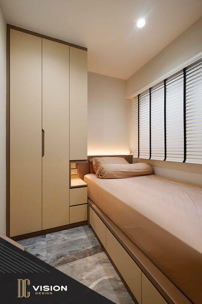 Modern Design - Bedroom - HDB 3 Room - Design by DC Vision Design Pte Ltd