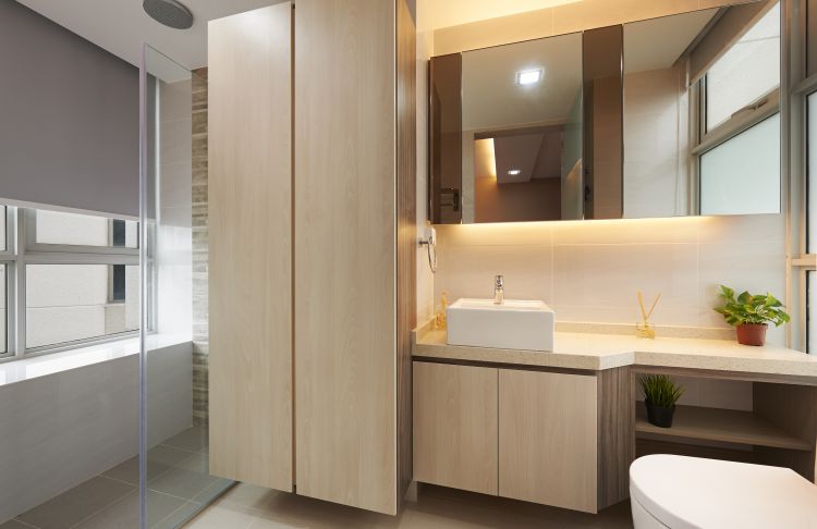 Contemporary, Modern Design - Bathroom - Condominium - Design by DC Vision Design Pte Ltd
