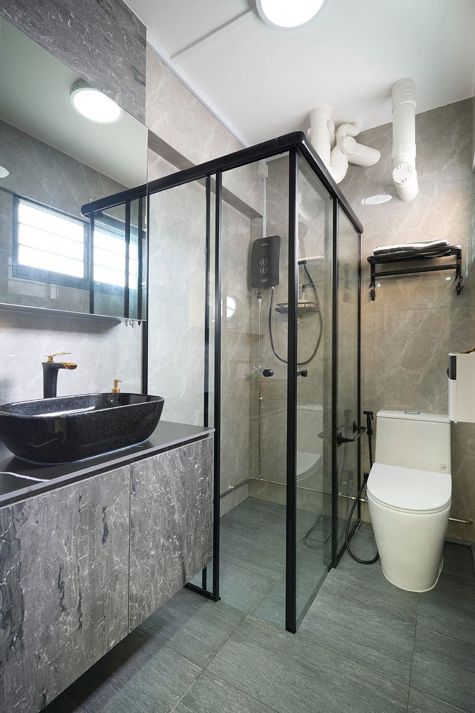 Modern Design - Bathroom - HDB 3 Room - Design by DC Vision Design Pte Ltd