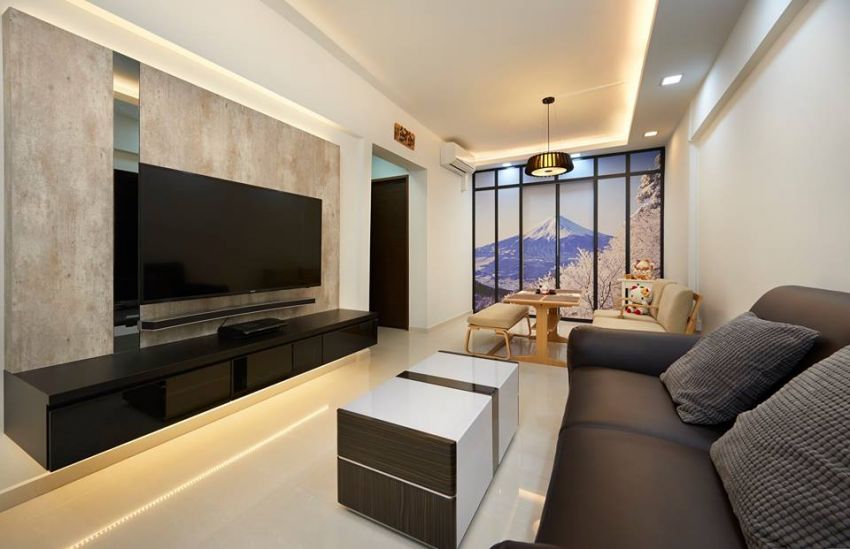 Contemporary Design - Living Room - HDB 3 Room - Design by DC Vision Design Pte Ltd