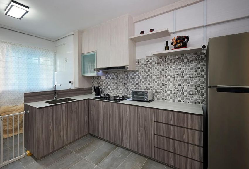 Contemporary Design - Kitchen - HDB 3 Room - Design by DC Vision Design Pte Ltd