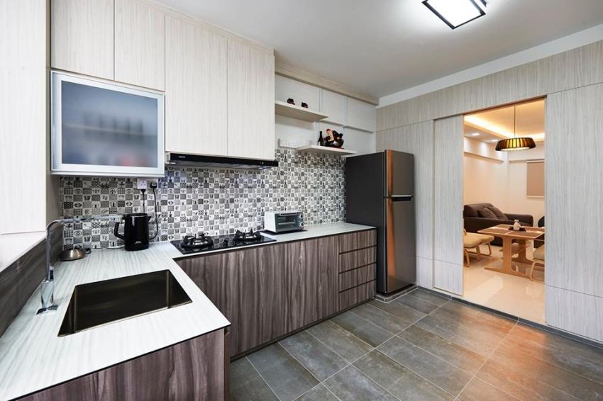 Contemporary Design - Kitchen - HDB 3 Room - Design by DC Vision Design Pte Ltd
