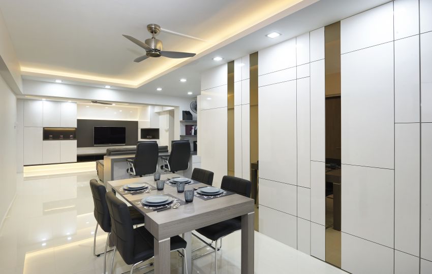 Contemporary, Modern Design - Dining Room - HDB 5 Room - Design by DC Vision Design Pte Ltd