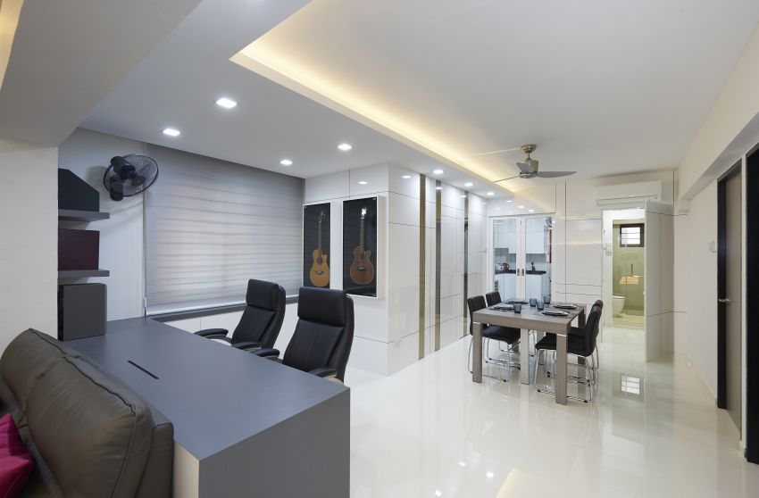 Contemporary, Modern Design - Dining Room - HDB 5 Room - Design by DC Vision Design Pte Ltd