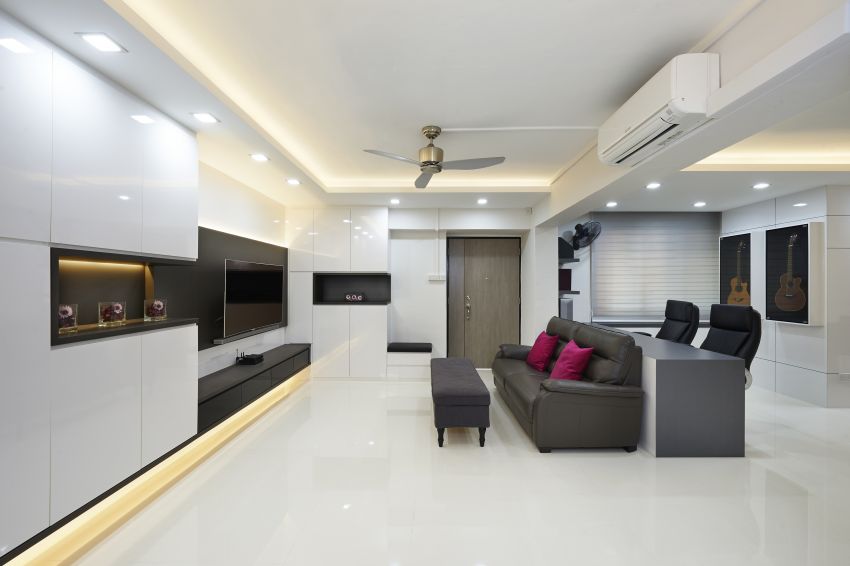 Contemporary, Modern Design - Living Room - HDB 5 Room - Design by DC Vision Design Pte Ltd