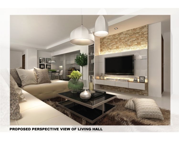 Modern Design - Living Room - HDB Executive Apartment - Design by DC Vision Design Pte Ltd