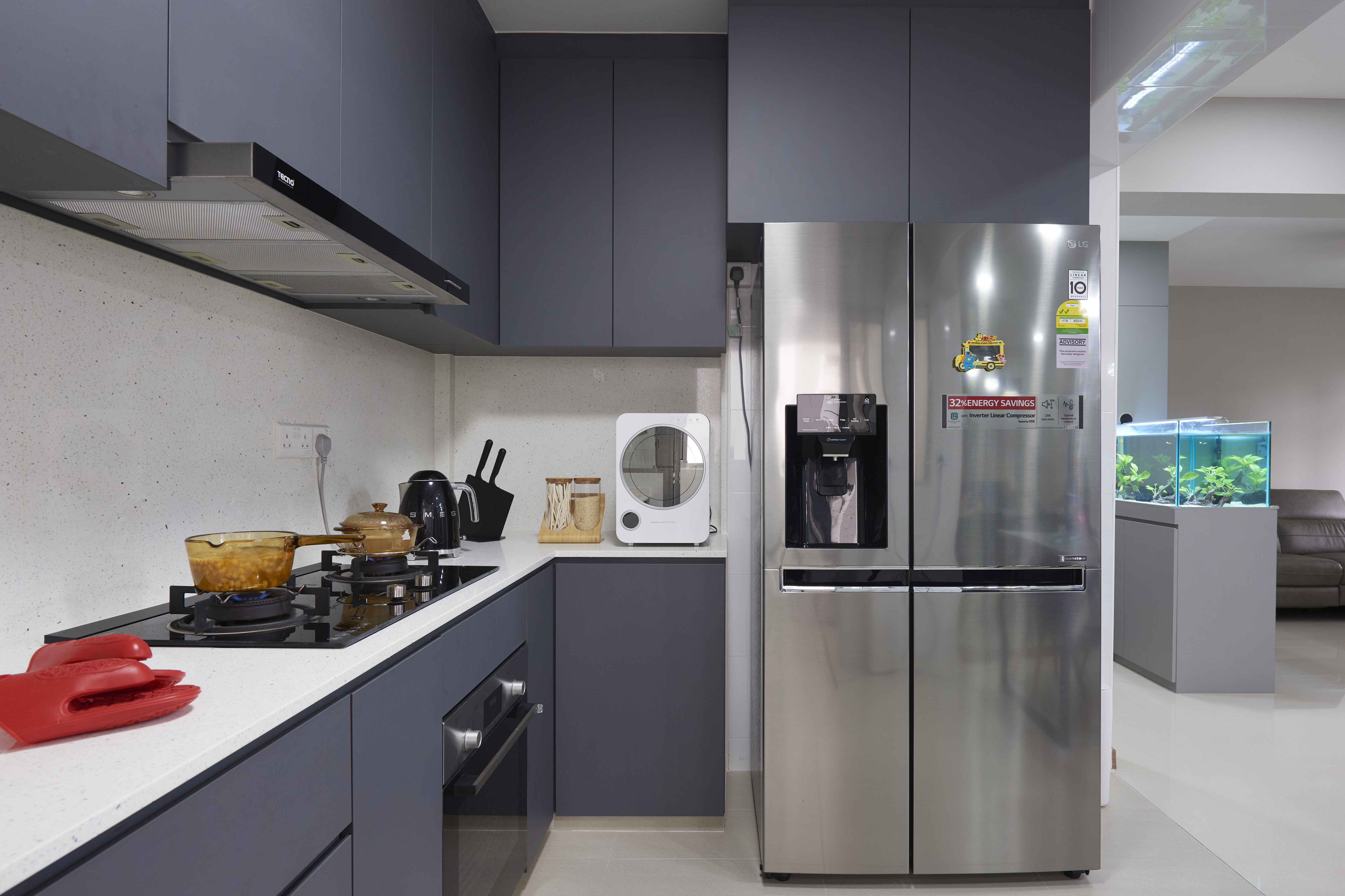 Contemporary, Modern, Scandinavian Design - Kitchen - HDB 4 Room - Design by DC Vision Design Pte Ltd