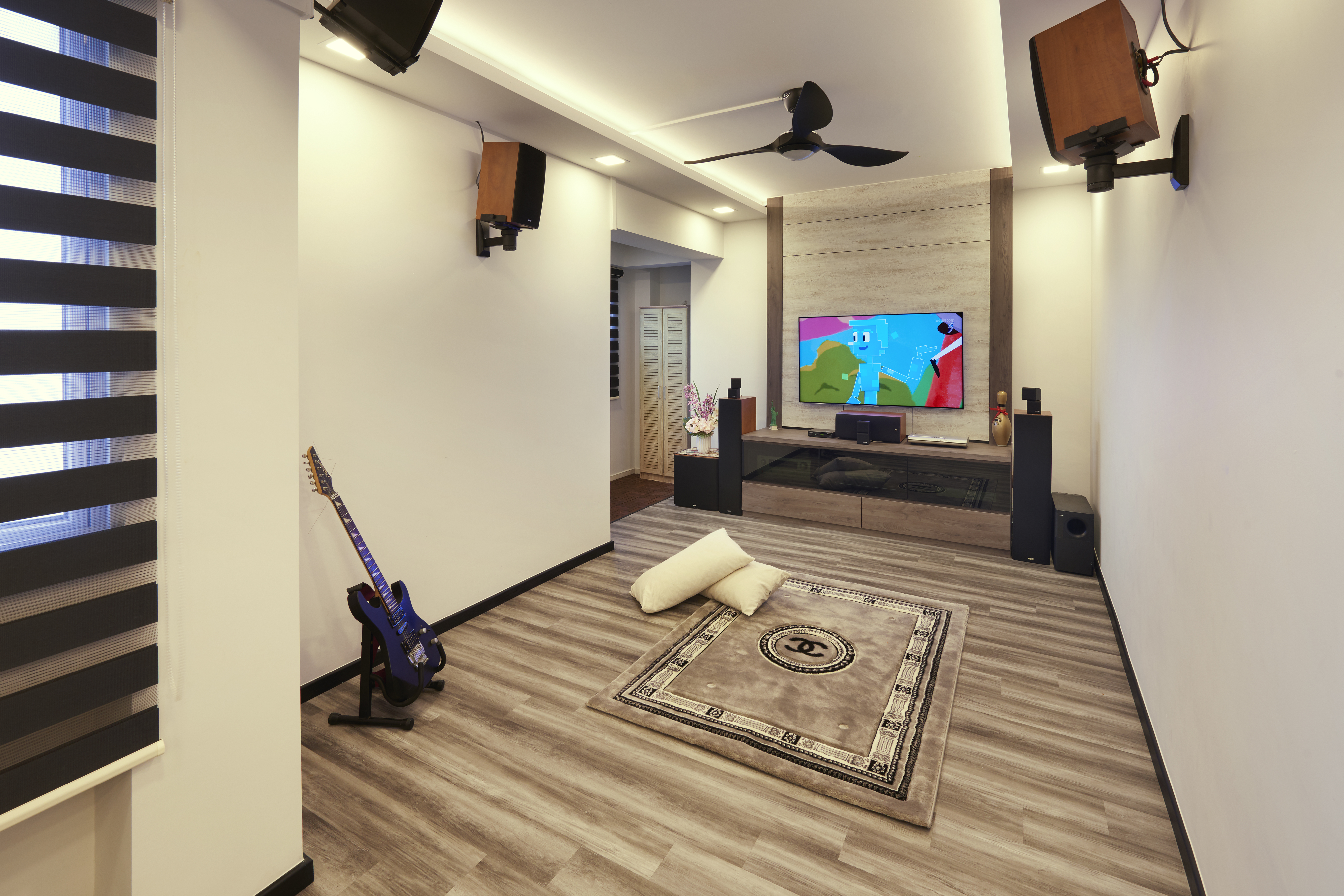 Classical, Eclectic, Vintage Design - Entertainment Room - HDB 4 Room - Design by DC Vision Design Pte Ltd