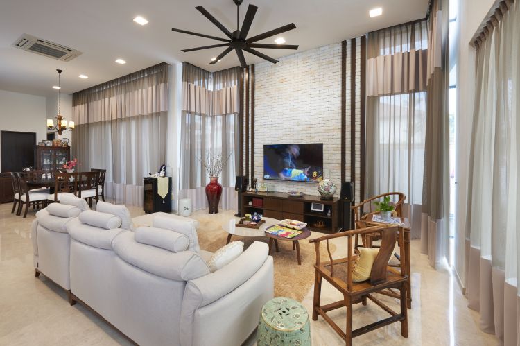 Contemporary, Modern, Resort Design - Living Room - Landed House - Design by DC Vision Design Pte Ltd