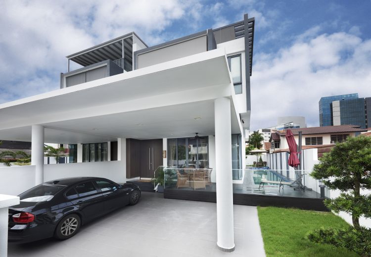 Contemporary, Modern, Resort Design - Balcony - Landed House - Design by DC Vision Design Pte Ltd