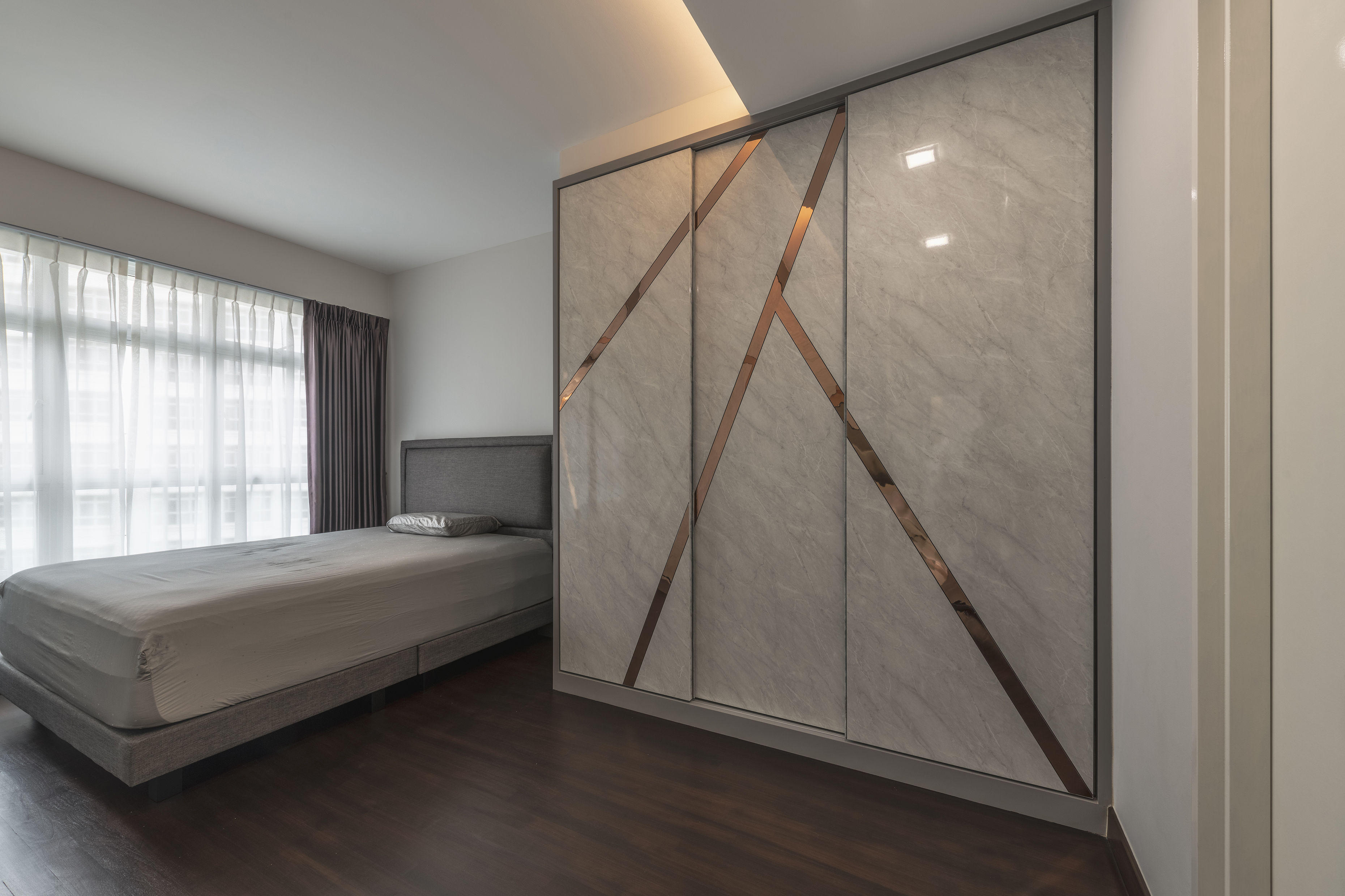 Modern Design - Bedroom - HDB 4 Room - Design by De Exclusive ID Group Pte Ltd