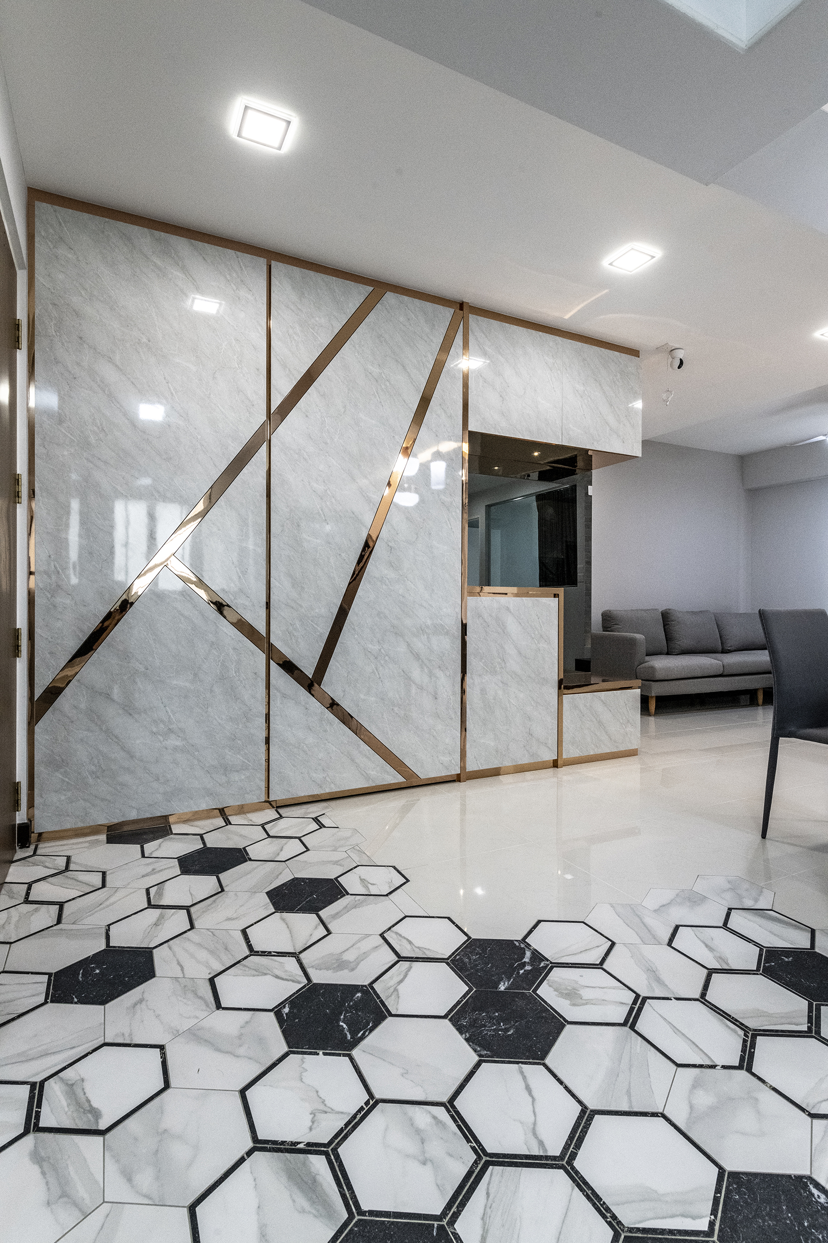 Modern Design - Living Room - HDB 4 Room - Design by De Exclusive Interior Group Pte Ltd