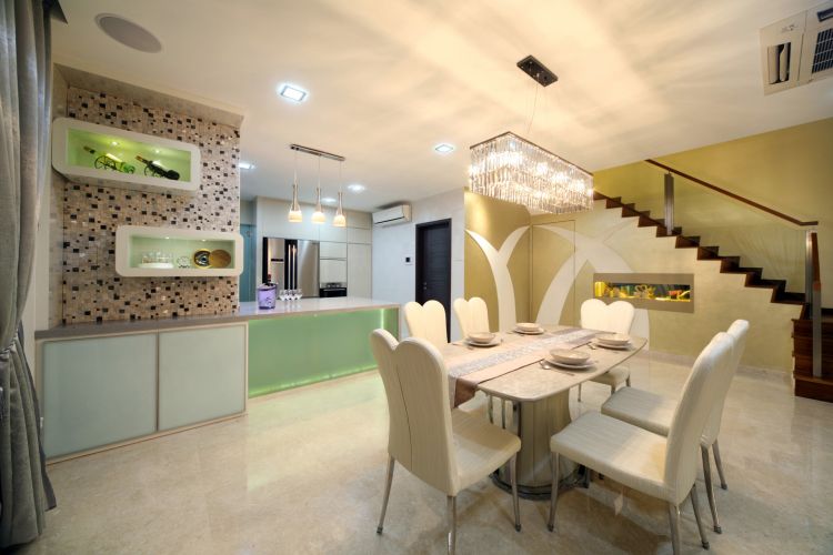 Contemporary, Modern Design - Dining Room - Landed House - Design by De Exclusive ID Group Pte Ltd