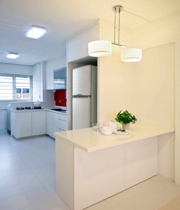 Contemporary, Modern Design - Kitchen - HDB 4 Room - Design by De Exclusive ID Group Pte Ltd