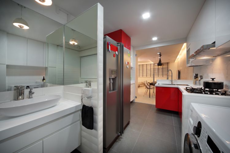 Contemporary, Modern Design - Kitchen - HDB 4 Room - Design by De Exclusive ID Group Pte Ltd