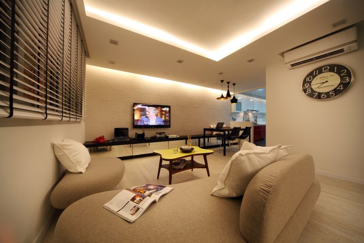 Contemporary, Modern Design - Living Room - HDB 4 Room - Design by De Exclusive ID Group Pte Ltd