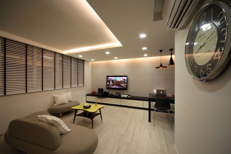 Contemporary, Modern Design - Living Room - HDB 4 Room - Design by De Exclusive ID Group Pte Ltd