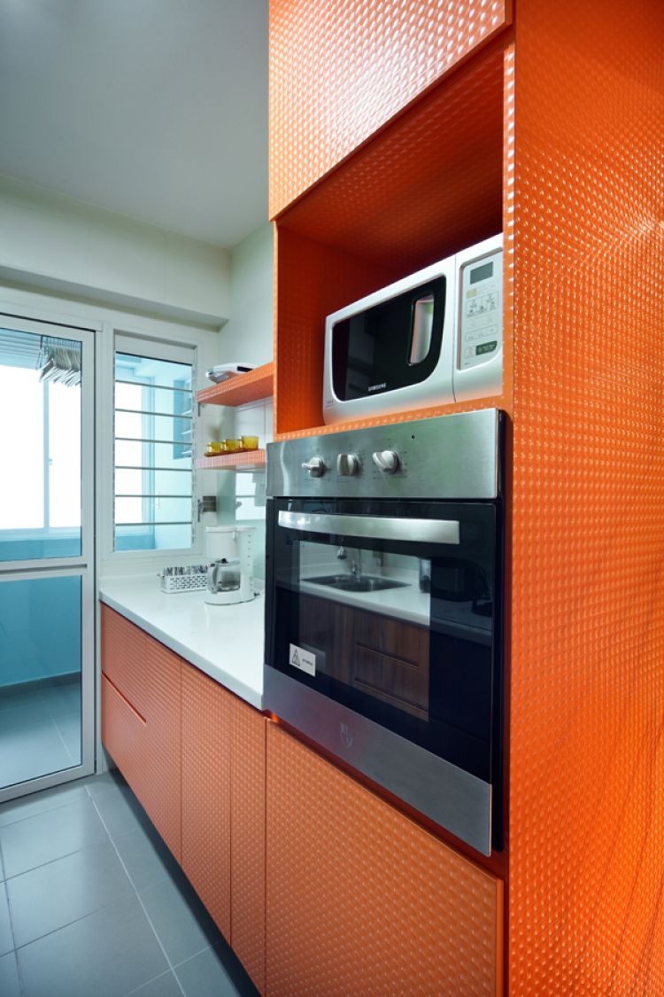 Contemporary, Retro Design - Kitchen - HDB 4 Room - Design by De Exclusive ID Group Pte Ltd