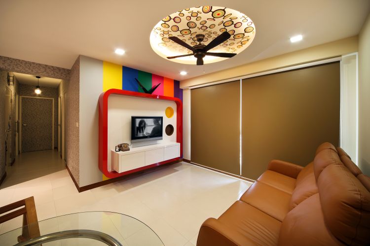 Contemporary, Retro Design - Living Room - HDB 4 Room - Design by De Exclusive ID Group Pte Ltd