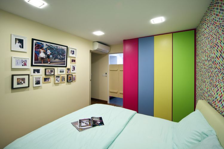 Contemporary, Retro Design - Bedroom - HDB 4 Room - Design by De Exclusive ID Group Pte Ltd