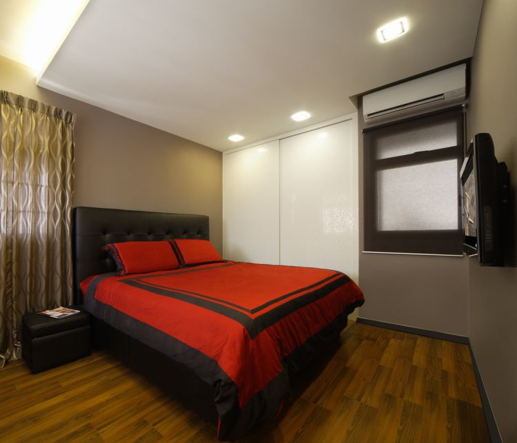 Contemporary, Modern Design - Bedroom - HDB 4 Room - Design by De Exclusive ID Group Pte Ltd