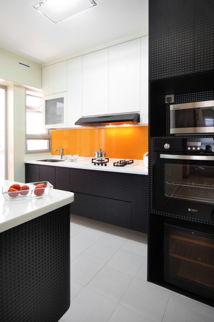 Minimalist, Retro Design - Kitchen - HDB 4 Room - Design by De Exclusive ID Group Pte Ltd