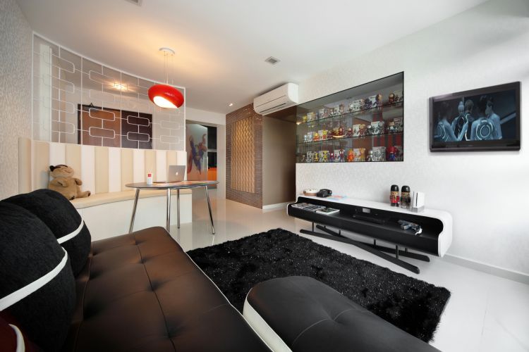 Retro, Scandinavian Design - Living Room - HDB 4 Room - Design by De Exclusive ID Group Pte Ltd