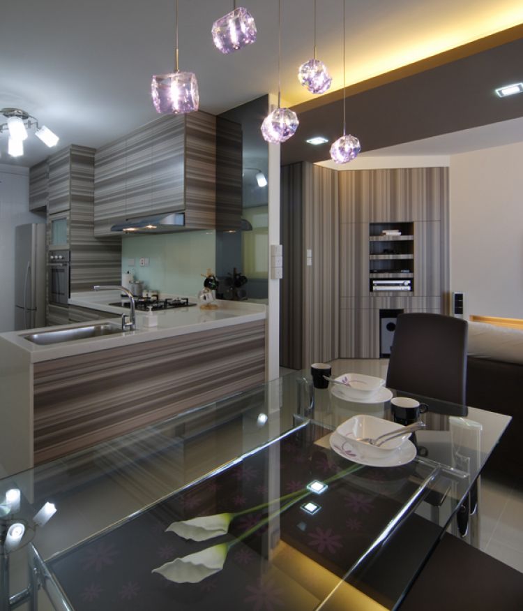 Contemporary, Modern Design - Kitchen - HDB 4 Room - Design by De Exclusive ID Group Pte Ltd