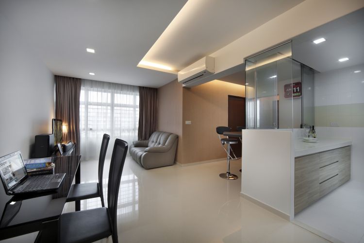 Contemporary, Modern Design - Kitchen - HDB 4 Room - Design by De Exclusive ID Group Pte Ltd