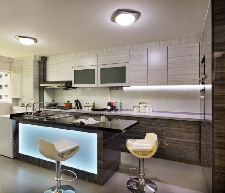 Modern Design - Kitchen - HDB 4 Room - Design by De Exclusive ID Group Pte Ltd