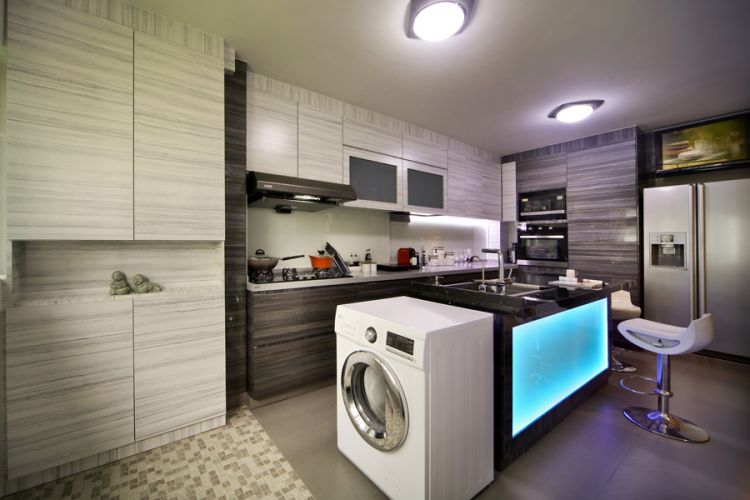 Modern Design - Kitchen - HDB 4 Room - Design by De Exclusive ID Group Pte Ltd