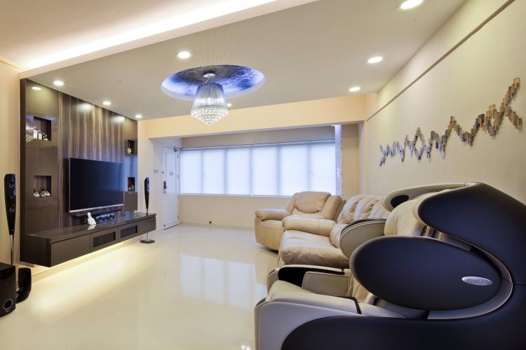 Modern Design - Living Room - HDB 4 Room - Design by De Exclusive ID Group Pte Ltd