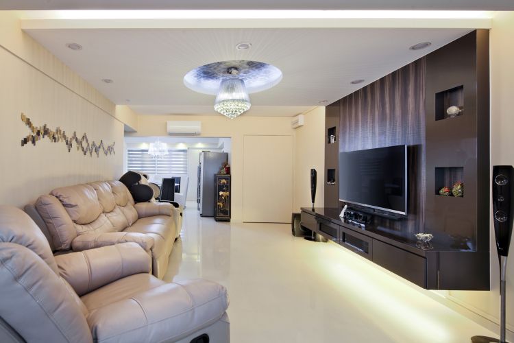 Modern Design - Living Room - HDB 4 Room - Design by De Exclusive ID Group Pte Ltd