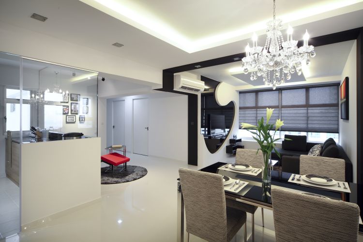 Contemporary Design - Dining Room - HDB 4 Room - Design by De Exclusive ID Group Pte Ltd