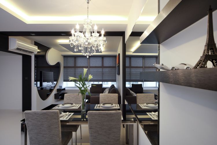 Contemporary Design - Dining Room - HDB 4 Room - Design by De Exclusive ID Group Pte Ltd