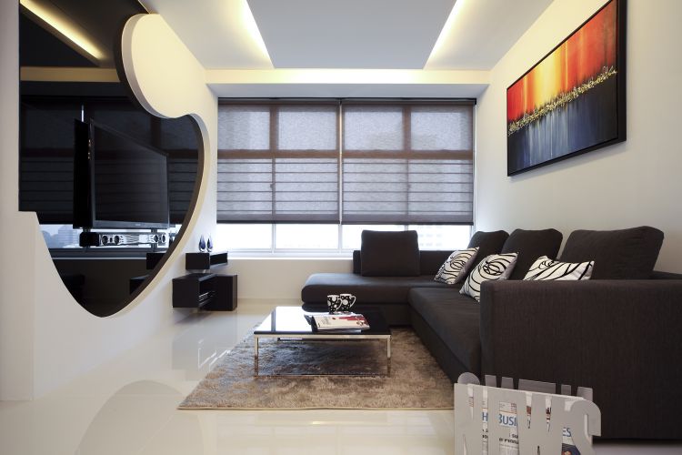Contemporary Design - Living Room - HDB 4 Room - Design by De Exclusive ID Group Pte Ltd