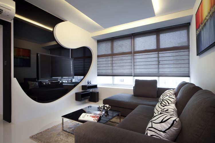 Contemporary Design - Living Room - HDB 4 Room - Design by De Exclusive ID Group Pte Ltd